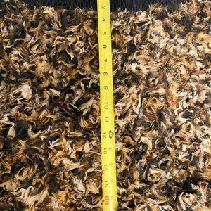 Alberto Makali short frilly Cheeta colored skirt